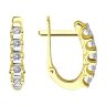 Серьги из желтого золота с бриллиантами (Арт.53-220-01318-1)