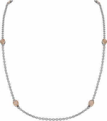 Ожерелье из серебра с куб. цирконием (Арт.fao-1-49-r)