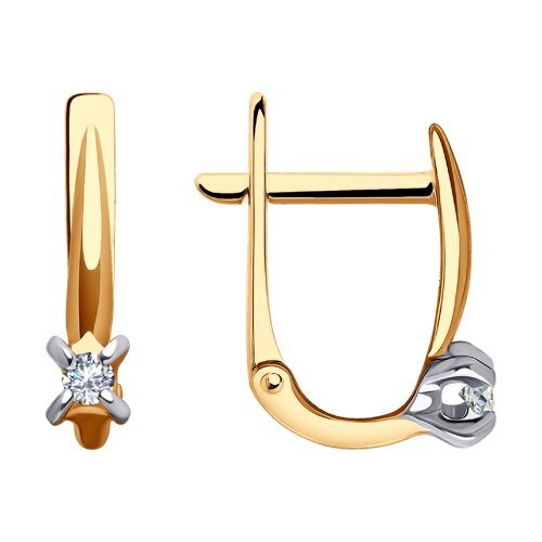 Серьги из золота с фианитами (Арт.0200128)