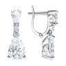 Серьги из серебра с фианитами (Арт.94021931)