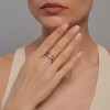 Кольцо из золота с фианитом «Вихрь сияния» Соколов (арт.017424-4)