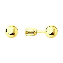 Серьги из желтого золота (Арт.026748-2)