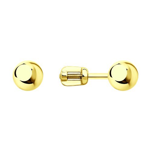 Серьги из желтого золота (Арт.026748-2)