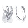 Серьги из серебра с фианитами (Арт.94023298)