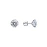 Серьги из серебра с фианитами (Арт.94025267)