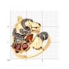 Кольцо золото 585 с гранатом «Хищный Блеск» Соколов (арт.716204)