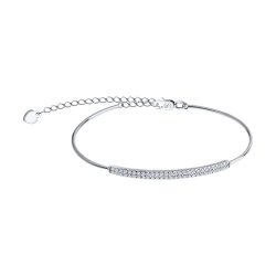 Браслет из белого золота с фианитами (Арт.050876-3) Браслет из белого золота с фианитами (Арт.050876-3)