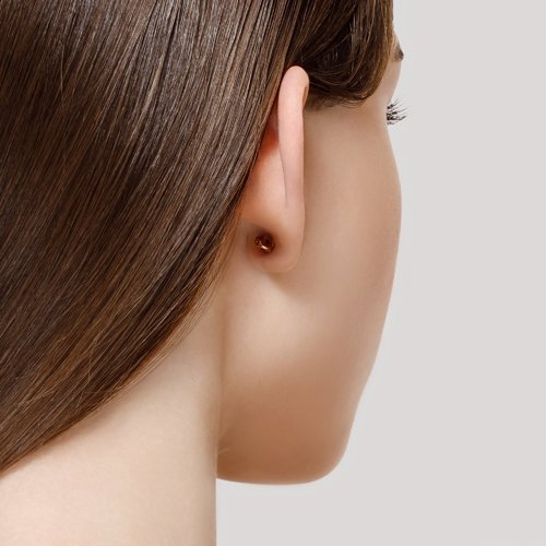 Серьги пусеты золотые пробы 585 (Арт.724122)