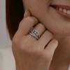 Кольцо серебряное с топазом и фианитами «Небесный Вернисаж» Соколов (арт.92014530)