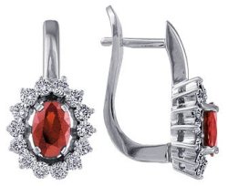 Серьги Русские самоцветы (Арт.88216)