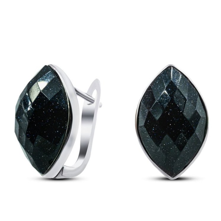 Серьги Серебряные крылья (Арт.220029-70-257_avantyurin)