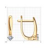 Серьги из золота с бриллиантами (Арт.1021834)