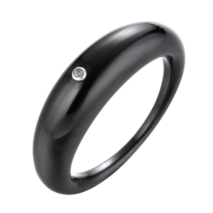 Кольцо из серебра с керамикой (Арт.tc-r01868-b-w-x-x-w)