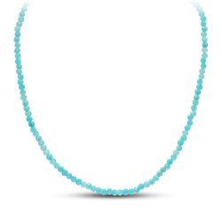 Колье Серебряные крылья (Арт.050003-201_amazonit_bizhuternyisplavzazhimy)