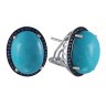 Серьги из белого золота с бирюзой и сапфиром (Арт.me29585l-10_sa_tq_wg)