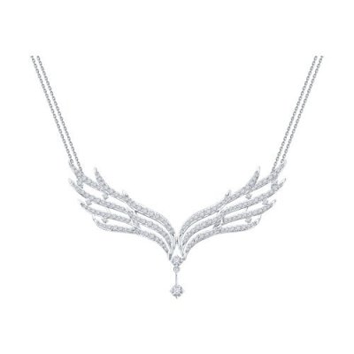 Золотое ожерелье с бриллиантами «Крылья вдохновения» (арт. 1070407-3)