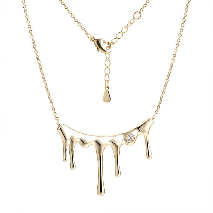 Ожерелье из серебра с фианитом (Арт.cz-n05615-x-l-w-x-x)