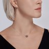 Серьги из золочёного серебра с фианитами (Арт.93-120-01828-1)