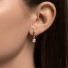 Серьги из серебра с фианитами (Арт.93022428)