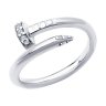 Кольцо из серебра с фианитами (Арт.94-110-02060-1)