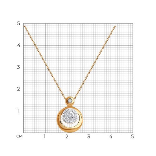 Колье из золота с бриллиантами (Арт.1070050)