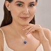 Колье из серебра с фианитами «Сердце океана» Соколов (арт.9407)