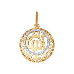 Подвеска из золота с фианитами (Арт.51-130-01368-1)