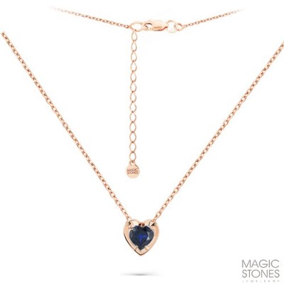 Ожерелье с корундом «Сапфировое Сердце» Magic Stones (арт.06-1-060-1500-010)