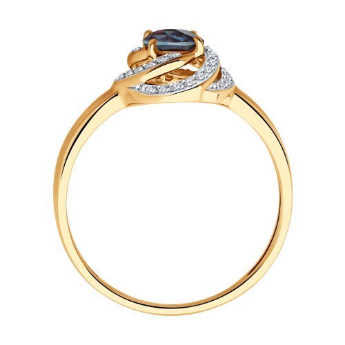 Кольцо из золота с александритом и бриллиантами «Танец Сумерек» SOKOLOV (арт.51-210-02338-1)