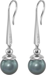Серьги из серебра с жемчугом (Арт.aas-16-10-24-s)