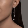 Серьги из белого золота с бриллиантами (Арт.1022285-3)