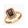 Кольцо золото 585 с гранатом и эмалью «Алый ар-деко» SOKOLOV (арт.51-310-02450-2)