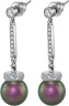 Серьги с жемчугом и куб. цирконием Pearl Kiss 19S от Rivoli (арт.ABS-6-10-19-S)