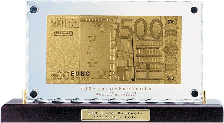 Банкнота "500 евро" Banconota dorata, италия (Арт.hb-059)
