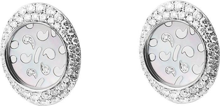 Серьги из белого золота с бриллиантом и жемчугом (Арт.k3lbwg_6339o)