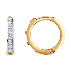 Серьги из золота с фианитами (Арт.029867)