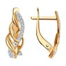 Серьги из золота с фианитами (Арт.029996)