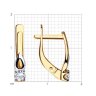 Серьги из золота с фианитами (Арт.028113)