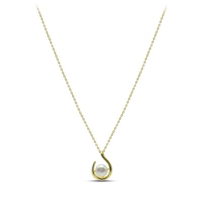 Ожерелье серебряное с жемчугом «Крылья Перламутра» MyJewels (арт.0522)