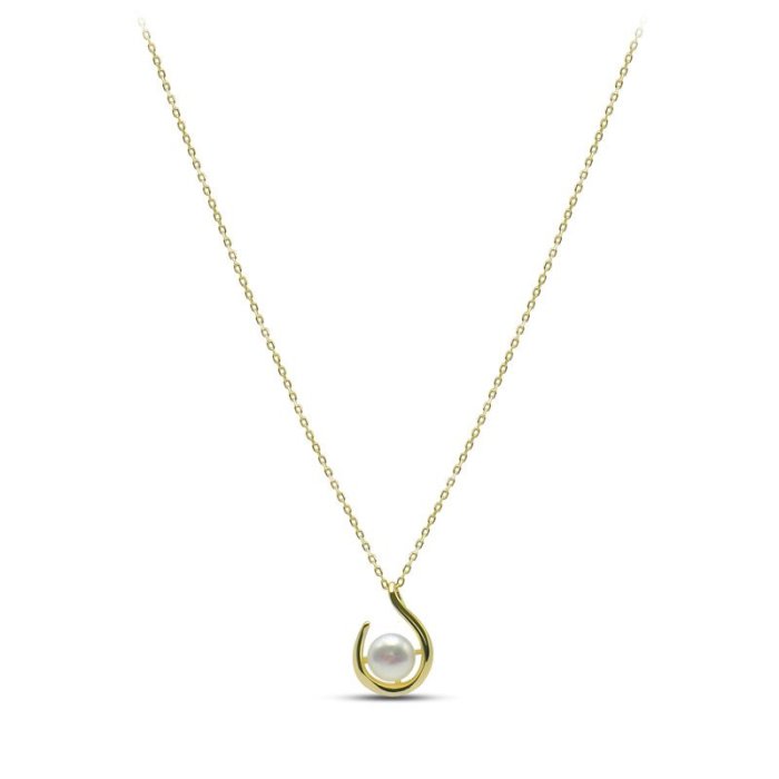 Ожерелье серебряное с жемчугом «Крылья Перламутра» MyJewels (арт.0522)