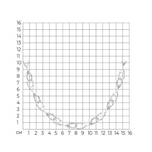 Колье из серебра (Арт.94070586)