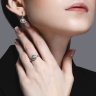 Серьги из белого золота с бриллиантами (Арт.1021742-3)