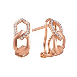 Серьги из золота с бриллиантом (Арт.e42659a-3001_sr_pink)