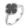 Кольцо из серебра с керамикой (Арт.tc-r01968-b-w-x-x-x)
