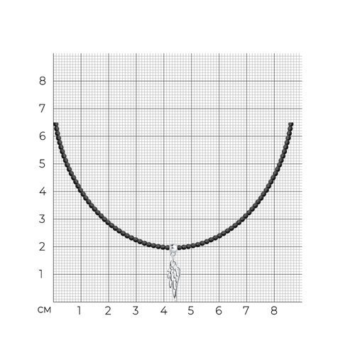 Колье из серебра с шпинелями (Арт.83070020)