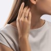Кольцо обручальное из комбинированного золота с бриллиантами «Вечное единство» SOKOLOV (арт.1110155)