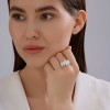 Кольцо серебряное с фианитами «Снежный сад» SOKOLOV (арт.94014406)