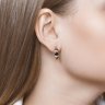 Серьги из золота с бриллиантами и сапфирами (Арт.2020851)
