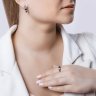 Серьги из золота с бриллиантами и сапфирами (Арт.2020851)