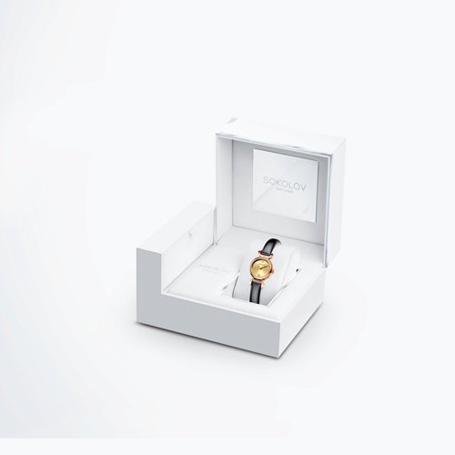 Женские золотые часы с фианитами «Лунный Шик» SOKOLOV (арт.212.01.00.000.02.05.3)